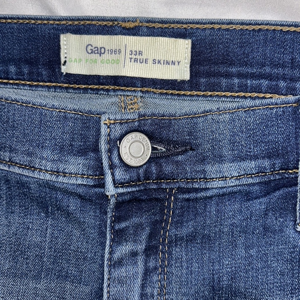 Women's Gap True Skinny Jeans Size 33R - NWT - Picture 4 of 15